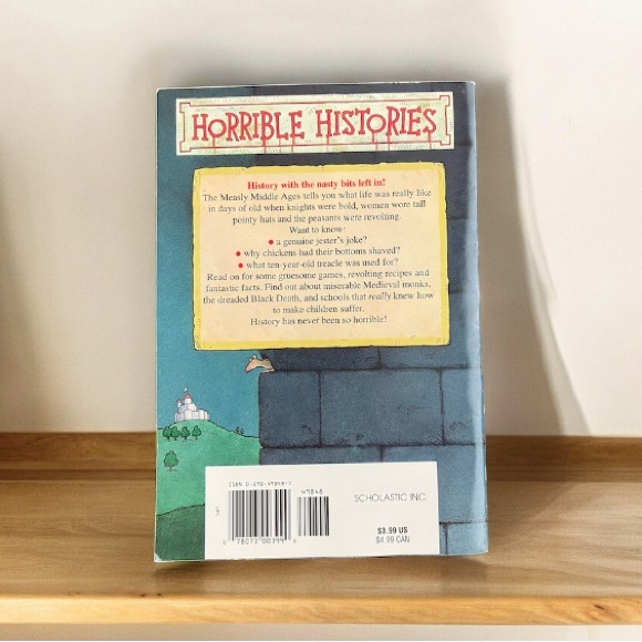 2/$18 Horrible Histories The Measly Middle Ages Paperback Book Terry Deary - Picture 2 of 4